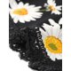 thumbnail image 4 of INSPIRE CHIC Pantalones Cortos De Playa De Cintura Elástica Con Estampado Floral De Encaje De Verano Para Mujer Margarita Negra S, 4 of 5
