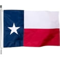 thumbnail image 3 of TOPFLAGS State Of Texas TX Flag 4x6 Feet Embroidered Star Sewn Stripes Heavyweight 210D Oxford Nylon Flags Vivid Color Heavy Duty Header Brass Grommets 4 Rows Hemming Texas TX Flag, 3 of 7