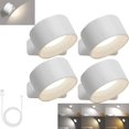 thumbnail image 1 of Lampes Murales Suédoises, Contrôle Tactile Rechargeable Télécommande Réglable Rotation Magnétique 360°, 3 Niveaux de Luminosité, Gadgets pour Salon Salle de Bain Cuisine, 1 of 10