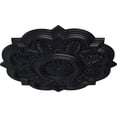 thumbnail image 3 of Ekena Millwork 20 1/4"OD x 1 1/2"P Deria Ceiling Medallion (Fits Canopies up to 6"), Hand-Painted Steel Gray, 3 of 6