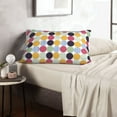 thumbnail image 6 of Uemuo Polka Dot Print Throw Pillow Case – Cozy & Soft Cushion Cover, Hypoallergenic Pillow Case for Sleeping, Perfect for Women with Envelope Closure-14"x20", 6 of 6