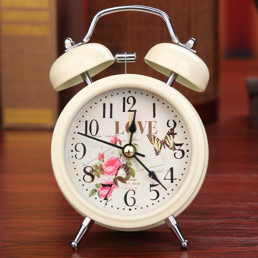 Small Bed Compact Travel Quartz Clock Cute Portable