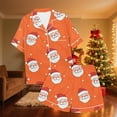 thumbnail image 5 of Tnhcen Women's Christmas Pajamas Set 2-Piece Holiday Pajama Shorts Set Christmas Pajamas Soft Sleepwear Short Sleeve Pajama Set with Collar Homewear Set, 5 of 9