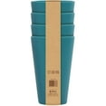 thumbnail image 2 of Wheat Fibre Tumbler 4 Pack - Aqua, 15 oz, 2 of 2