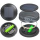 thumbnail image 3 of Luz subterránea Meterk 8 piezas/Luz subterránea 8pcs Luces solares de suelo LED Luz cálida Luces de disco solar al aire lib, 3 of 7