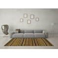thumbnail image 3 of Ahgly Company Indoor Square Oriental Brown Modern Area Rugs, 3' Square, 3 of 4