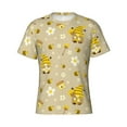thumbnail image 3 of Naloa Cute Bee Gnomes Men's T-Shirt Sport T-shirt Men's Basic Tee Casual Men's Shirt, Round Neck, Short Sleeves - XX-Large, 3 of 5