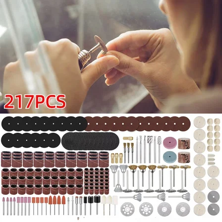 217X Rotary Tool Accessories Kit Sanding Polishing Grinding Cutting For Dremel~