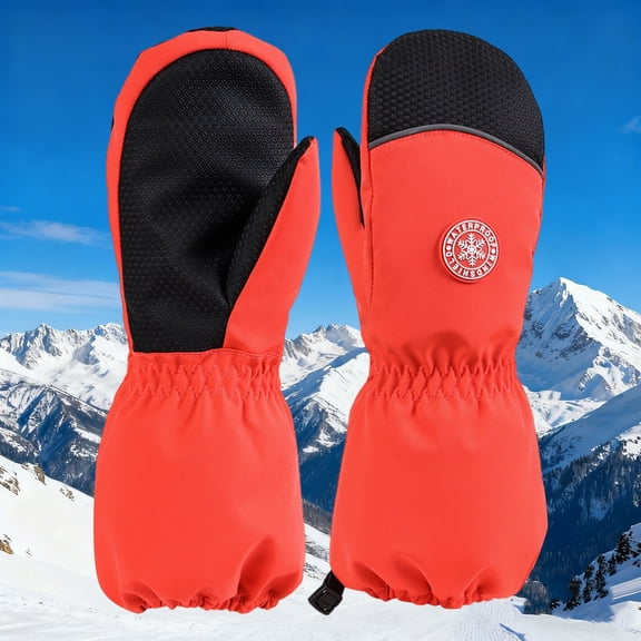 CPNG Kids Mittens - Thinsulate Waterproof Gloves Warm Winter Gloves Ski Mittens for Boys and Girls, Thermal Insulated for Snow Play & Cold Weather