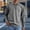 Gray, variant on Royisotas Mens Big and Tall Shirts Cotton Long Sleeve Shirt Henley Trendy Turndown Collar Tops for Men