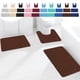 thumbnail image 1 of Juego de Felpudos Absorbentes y Antideslizantes para Baño | 3 Piezas de Poliéster con Reverso de Goma | 60 X 50 Cm, 80 X 50 Cm, 120 X 50 Cm | Beige, Gris, Negro, Rosa, Vino, Azul Claro, Azul Cielo, A, 1 of 7