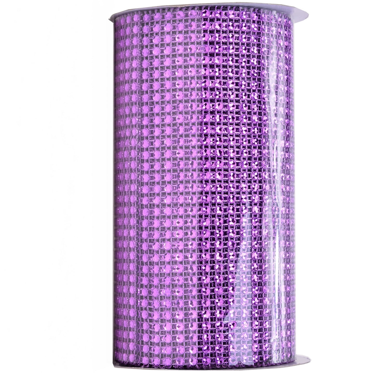 Yama Ribbon, Bling Wrap Ribbon Purple 6inch x 9 feet