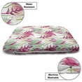thumbnail image 3 of Exotic Pet Bed, Endemic Tropic Flowers on a Background of Paint Blots, Chew Resistant Pad for Dogs and Cats Cushion with Removable Cover, 24" x 39", Magenta Fern Green, by Ambesonne, 3 of 4