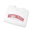thumbnail image 3 of Nottingham England UK Sweatshirt Gifts Crew Neck Shirt Long Sleeve Unisex, 3 of 7