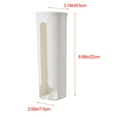 thumbnail image 6 of 1Pc Wall-Mount Grocery Bag Holder, Wall Mount Garbage Storage Bag Dispenser Hanging Can with Cover, Kitchen Bag Holder Dispenser for Bags Easy Install Grocery Bag Dispenser(White,3.7x3x8.7"), 6 of 7