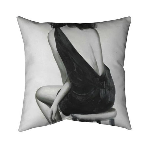 Begin Home Decor 5541-1818-FA20 18 x 18 in. Pretty Woman-Double Sided Print Indoor Pillow