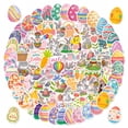 thumbnail image 5 of CCOCC Easter Bunny Stickers Colorful Egg& Rabbit Vinyl Stickers for Kids Teens& Adults Great for Laptop Water Bottle Scrapbook and DIY Crafts (1Pack 50Pcs), 5 of 7