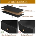 thumbnail image 7 of MIDOQIN Nightstand with Charging Station and LED Lights, Bedside Table with 3-Tier Shelf Modern 4 Drawers Dressers End Table with Wooden Top, 7 of 7