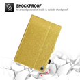 thumbnail image 4 of Dteck Lenovo Tab M10 HD 2nd Gen Case 10.1 Inch 2020 (Model: TB-X306F TB-X306X), Glitter PU Leather Stand Folio Case Auto Wake Sleep Cover w/ Stylus Holder for Lenovo Tab M10 HD 10.1",Gold, 4 of 4