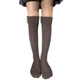 thumbnail image 1 of TheFound Female Knitted Stocking, Solid Color Knee-High Socks Long Tube Socks, 1 of 5