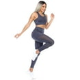 thumbnail image 5 of White Mark Women's High-Waist Mesh Activewear Sports Leggings, 5 of 5