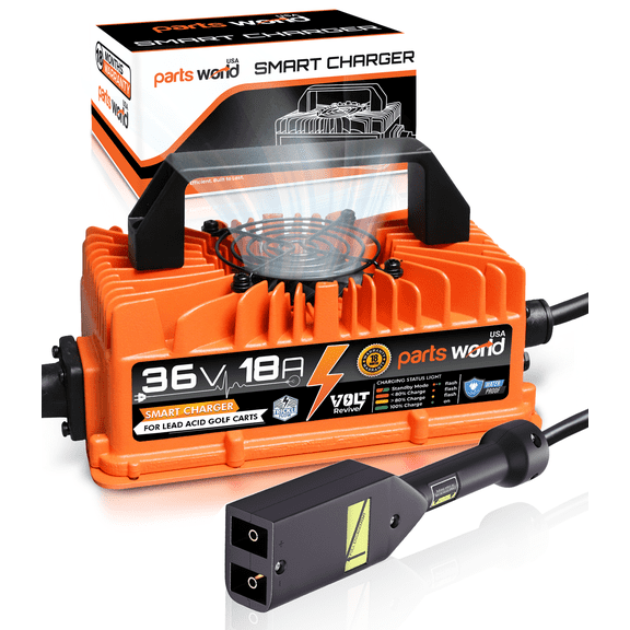 VoltRevive™ 36V 18A Charger for EZGO TXT Golf Carts | TrickleFlow™