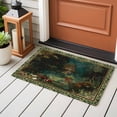 thumbnail image 4 of Area Rug 2 x 3 Ft, Forest Indoor Accent Bathroom Rugs for Kitchen/Laundry Room, Spring Oil Painting Country Cabin Trees Flower Washable Non-Slip Runner Floor Mat for Entryway, Living Room, 4 of 8