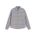 thumbnail image 2 of UVEASISHA Mens Long Sleeve Plaid Shirts Big and Tall Casual Button Down Shirt for Men Regular Fit Work Shirts Lightweight Fashion Shacket Jacket Yellow 5XL, 2 of 4