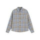 thumbnail image 1 of Blusa y camisa de manga larga con cuello vuelto para hombre, blusa informal a cuadros a la moda con botones y cuello vuelto, blusa de poliéster para hombre, 1 of 3