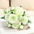 thumbnail image 4 of EGYMEN Imitation Flower Bouquet, Decorative Artificial Floral Arrangement, Faux Rose and Bud Centerpiece, Handcrafted Home Decor for Weddings and Events, 4 of 7
