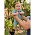 thumbnail image 6 of BemeyourBBs 3 Pack Newborn Baby Boy Girl Summer Clothes Rib Knit Romper Infant Solid Color Crew Neck Short Sleeve Jumpsuit One Piece Outfits, 6 of 9