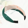 thumbnail image 5 of Unique Bargains Color Block Knotted Wide Headband Fashion Hair Accessories for Women Green 1.57" Width, 5 of 7