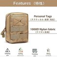 thumbnail image 2 of Tactical Waist Pack-Green, Molle Small Bag, Waterproof Waist Pack Pouch for Camping Hiking Hunting, 2 of 5