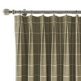 thumbnail image 3 of TWOPAGES Linen Blend Curtain 84 X 63 Inches Long 1 Panel Pinch Pleat Light Filtering Drape for Kitchen, Windowpane, 3 of 6