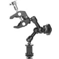 thumbnail image 1 of Magic Arm 7 inch Articulating Friction Arm Super Clamp Adjustable Rod Clamp Pliers Clip With 1/4 inch And 3/8 inch Thread For Dslr Camera Rig/Lcd Monitor/Led Lights/Flash Light,Black, 1 of 7