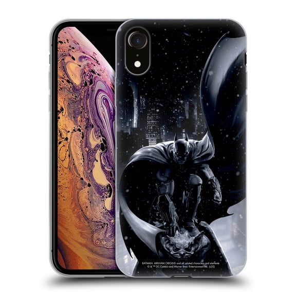Head Case Designs Batman Arkham Origins Key Art Batman Soft Gel Case for Apple iPhone XR