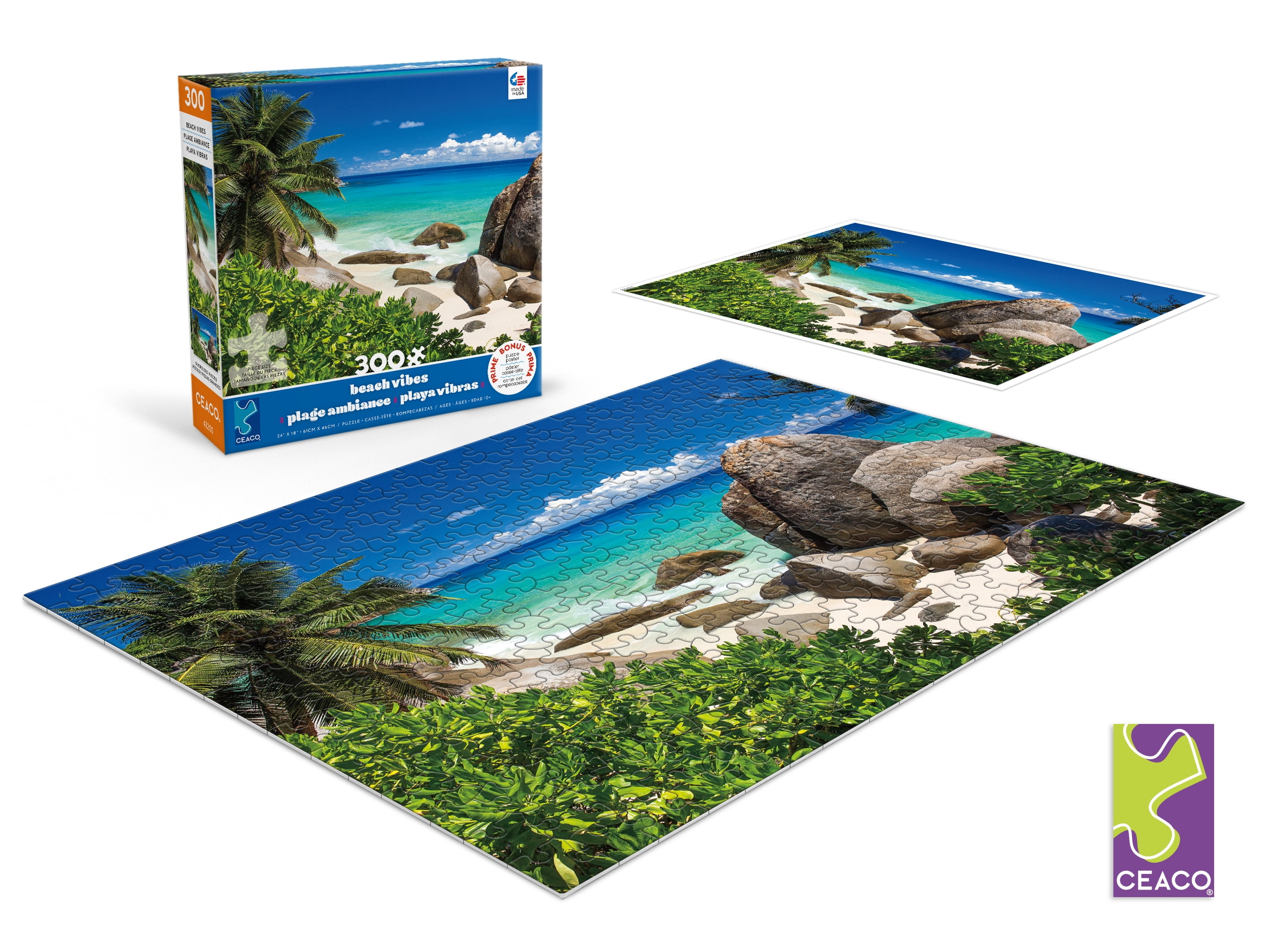 Ceaco 300-Piece Scenic Photography Beach Vibes Seychelles