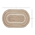 thumbnail image 2 of VHC Brands Jute Rug Oval with Pad, Natural & Crème, 48x72, 2 of 6