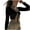 Black, variant on Women's Cardigan Long Sleeve Tie Front Cropped Slim Fit Open Front Knit Lightweight Top Jacket Blouse for Casual Outfits