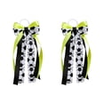 thumbnail image 2 of Western CowTeen Boot Bows Set of 2 Nylon Tassel Decorations with Lace Pearl Accents for Country Music Festival Wedding Party Outfit Accessories, 2 of 6