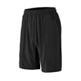 thumbnail image 3 of Pantalones Elásticos de Cintura Casuales de Color Sólido Dibujo de Bolsillo Cómodos Pantalones Cortos para el Verano, Diario, Uso en el Hogar, 3 of 6