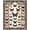 Pink Black Ivory, Pattern 18, variant on ODIKA 8'x10' Washable Area Rug Gothic Vintage Moth Butterfly Ornate Filigree Damask Border Shaped for King Size Bedroom Under Bed, Master Suite, Non-Shedding, Easy Care
