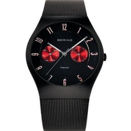 - Time 11939-229 Men's Titanium Collection Watch with Mesh Band and scratch resistant sapphire crystal. Designed in Denmark.