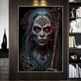 thumbnail image 4 of Póster de bruja de terror de arte oscuro, impresiones para sala de estar, decoración del hogar, gótico, mujer aterradora, pintura en lienzo, arte de pared, 4 of 4
