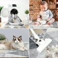 thumbnail image 3 of Hasoo 8'x 10' Large Geometric Area Rug Washable Modern Living Room Rug Non-Slip Stain Resistant Triangle Trellis Floor Carpet for Laundry Room, Grey/Yellow, 3 of 6