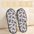 thumbnail image 2 of Balery Turtle Pantuflas de Casa de Felpa Silenciosas con Diseño Estampado, Zapatillas Cómodas Antideslizantes de Algodón para Interior-Large, 2 of 8