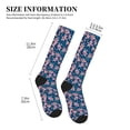thumbnail image 4 of Pofeuu Lilies Flowers Print Compression Socks for Women & Men Circulation - Best Support for Nurses,Running,Athletic,Sports, 4 of 7