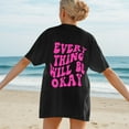 thumbnail image 5 of Bibifish Womens Tee Tops Cute Graphic Daily Printed Summer Soft Oversized T Shirts Crew Neck Short Sleeve Daily Outdoor Stylish Tees, 5 of 7
