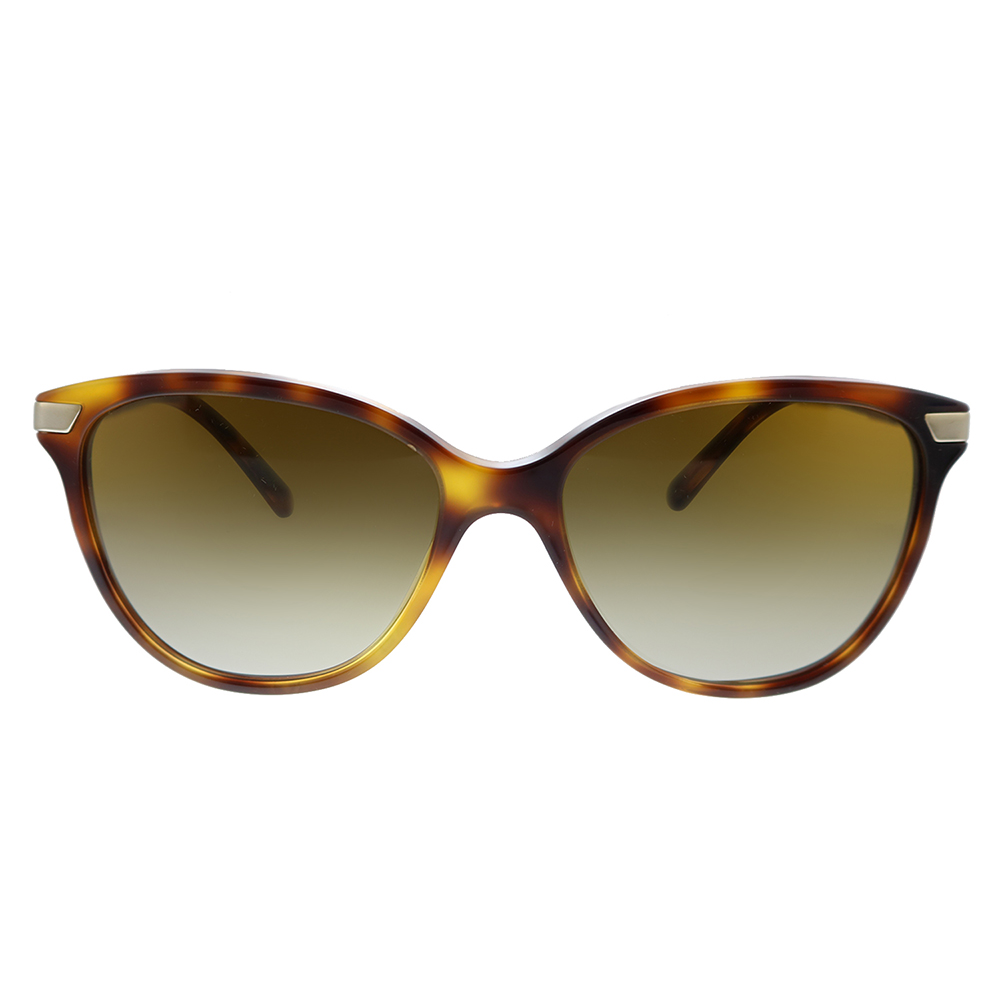 Burberry BE 4216 Plastic Womens Cat-Eye Polarized Sunglasses Light Havana 57mm Adult - image 2 of 3