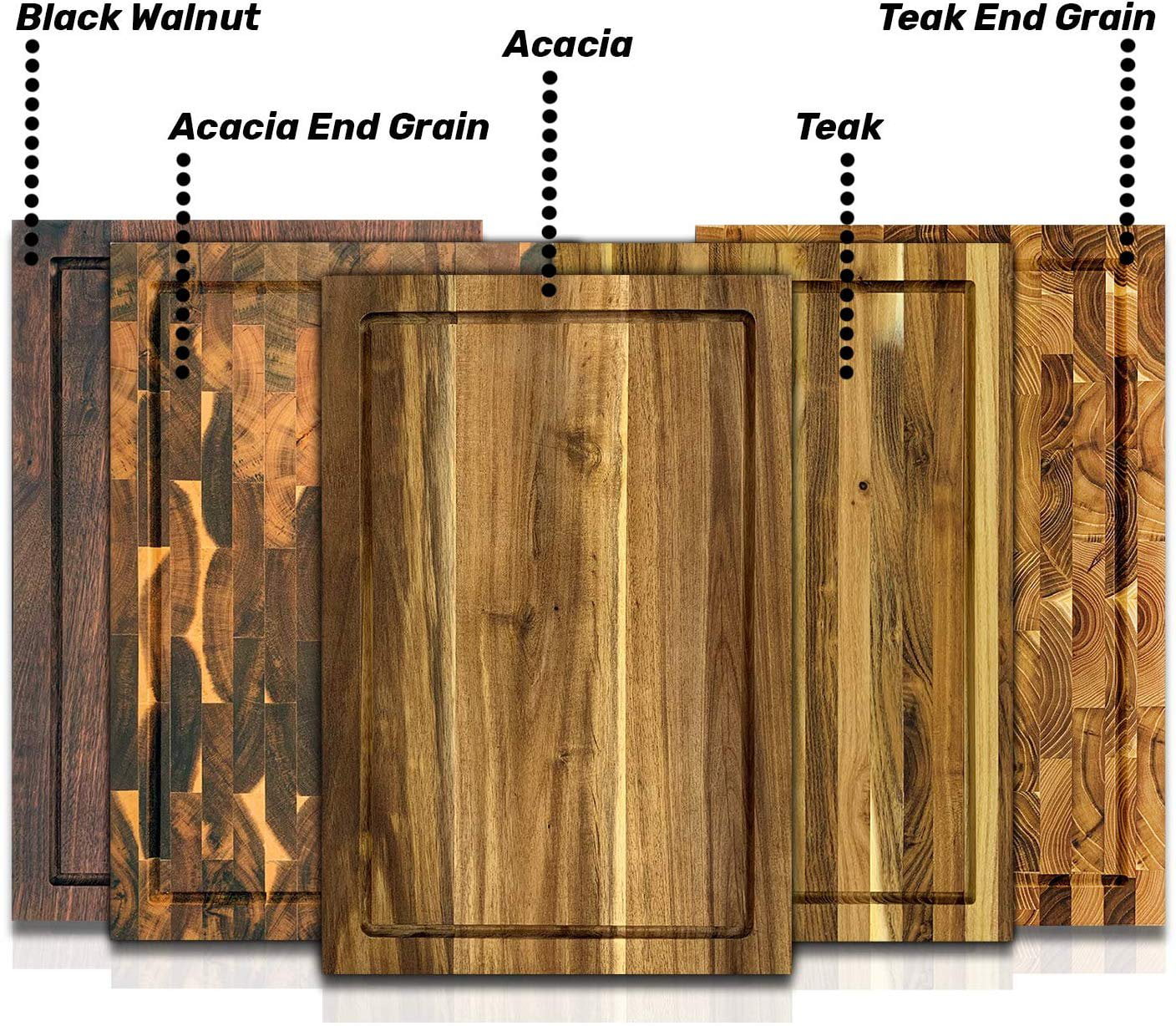 12x15 Nonslip Acacia Wood Cutting Board Natural - Figmint™